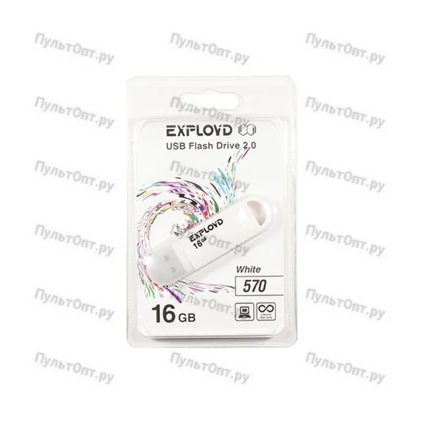 USB 16GB Exployd 570 белый