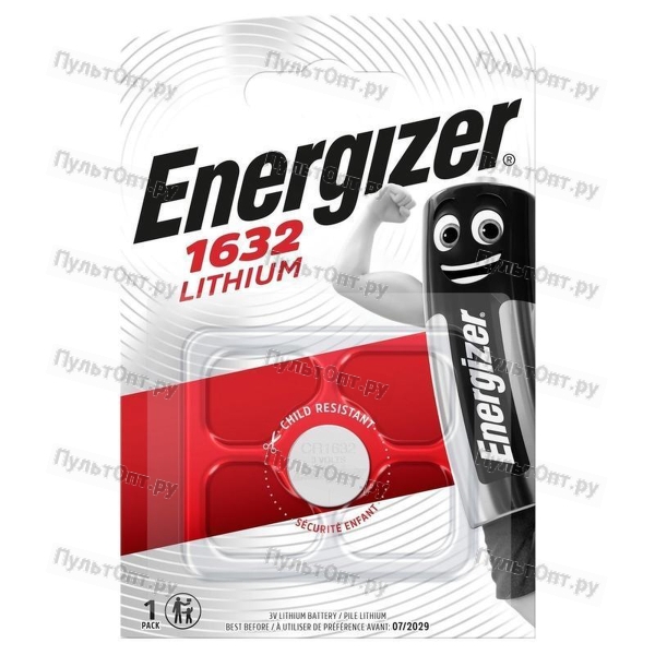 Эл. пит. CR1632 BL1 Energizer (1/10)