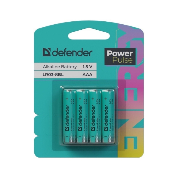 Элемент питания Defender LR03 ААА PowerPulse BL8 (80/320)
