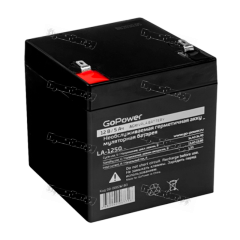 Аккумулятор свинцово-кислотный GoPower LA-1250 12V 5Ah T1/ F1 (1/10)