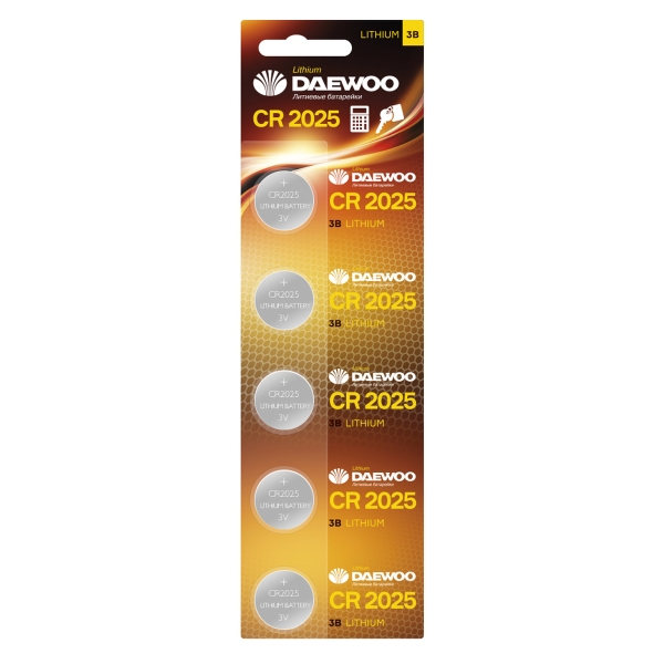 Эл. пит. CR2025 BL5 Daewoo (5/100)