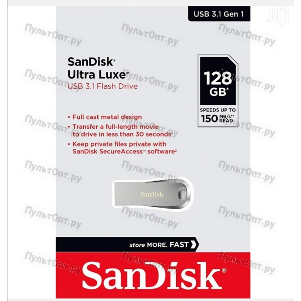 USB 3.1 128GB SanDisk Ultra Luxe металл