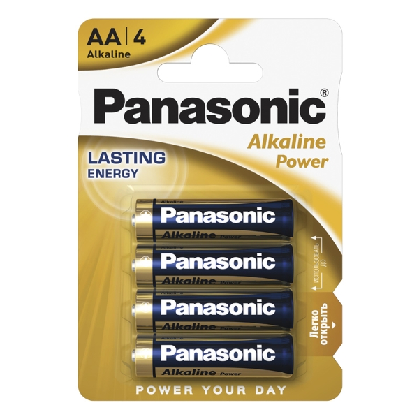 Эл. пит. AA alkaline BL04 Panasonic Power (48)