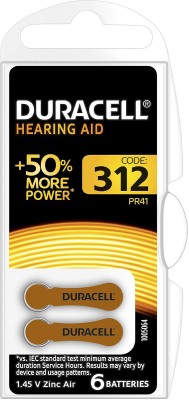 Элемент питания Duracell ZA312 6BL (для слуховых аппаратов) (6/60/600/54000)