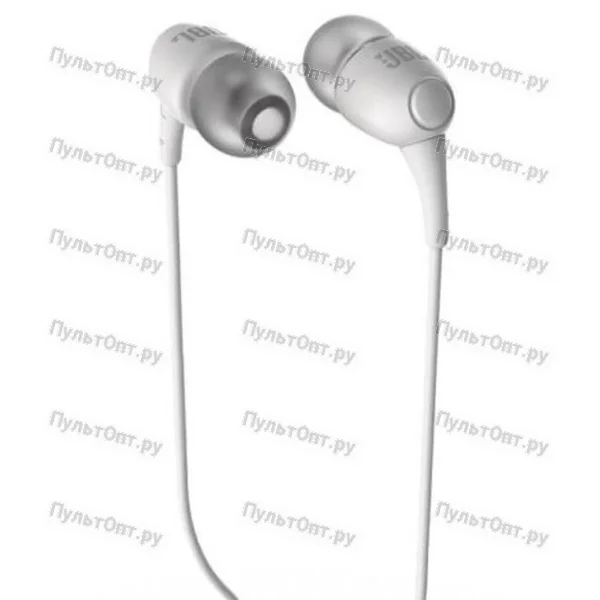 Внутриканальные наушники JBL T100 WHTNP белые (1/40)
