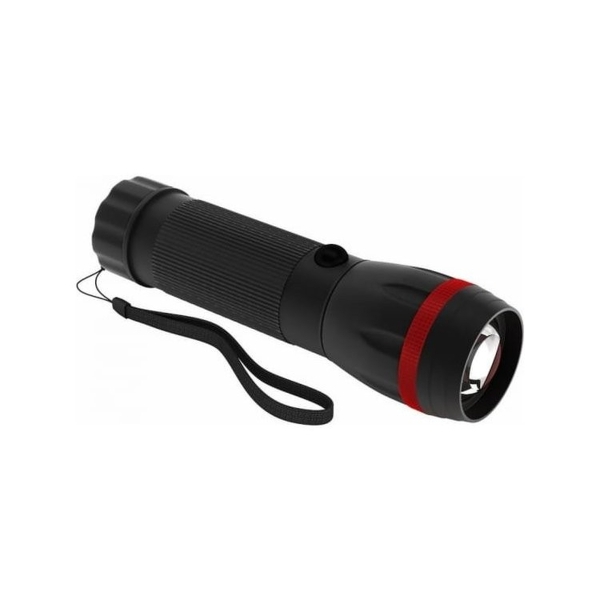 Фонарь универсальный Рекорд MR-470 0.5W 1LED от батареек черный (1/12/72)