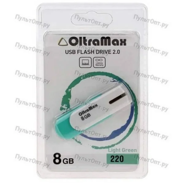 USB 8GB OltraMax 220 светло зелёный