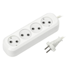 Удлинитель 5м 4гн бз Smartbuy 10А/2,2кВт ПВС 2х1,0 (SBE-10-4-05-N) (1/40)