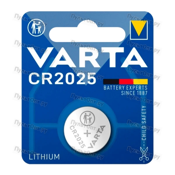 Батарейка Varta ELECTRONICS CR2025 BL1 Lithium 3V (6025) (1/10/100)