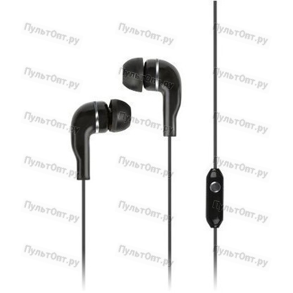Гарнитура Smartbuy S4, черная, внутриканальная, цветной пакет (1/100)