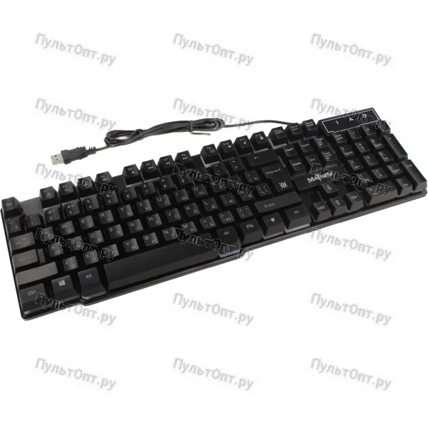 Клавиатура проводная Defender GK-360DL Mayhem игровая USB 1.5м черный