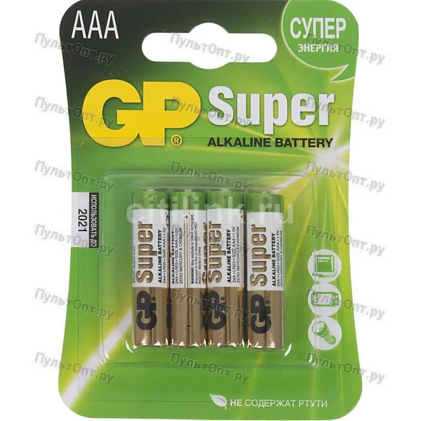 Эл. пит. AAA alkaline BL03+01 GP Super (40)