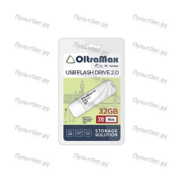 USB 32GB OltraMax 310 белый