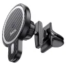 Держатель Hoco CA85 Ultra-fast magnetic wireless charging car holder (черный)