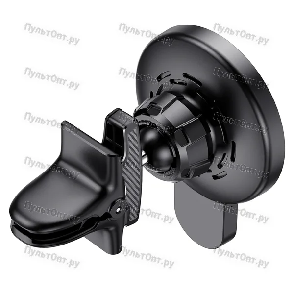 Держатель Hoco CA85 Ultra-fast magnetic wireless charging car holder (черный)
