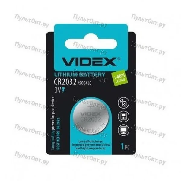 Эл. пит. CR2032 BL1 Videx (24)