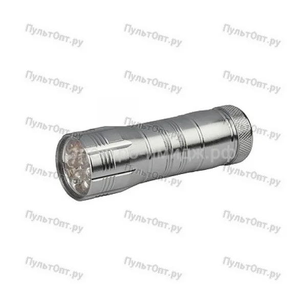 Фонарь Трофи TM12, алюм, серебро, 12xLED, 3хААА