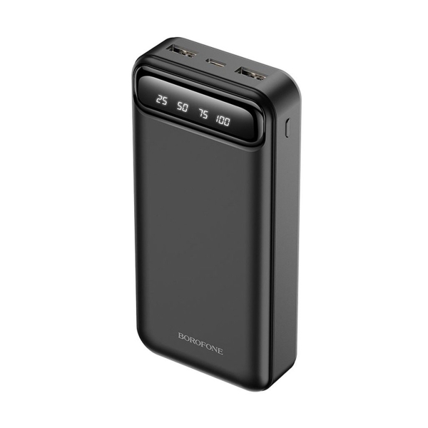 Аккумулятор внешний Borofone BJ14A, Freeway, 20000mAh, пластик, дисплей, 2 USB выхода, Type-C, 2.0A,