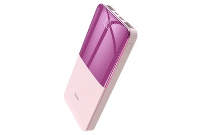 Аккумулятор внешний Hoco J42, 10000mAh, 2 USB выхода, Micro и Type-C входы, LED индикатор, розовый