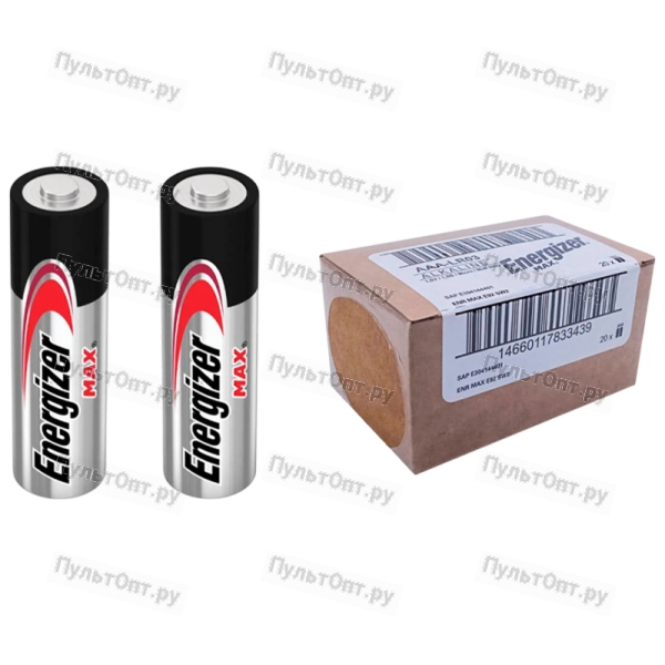 Батарейка Energizer MAX LR03 AAA Shrink 4 BOX40 Alkaline 1.5V