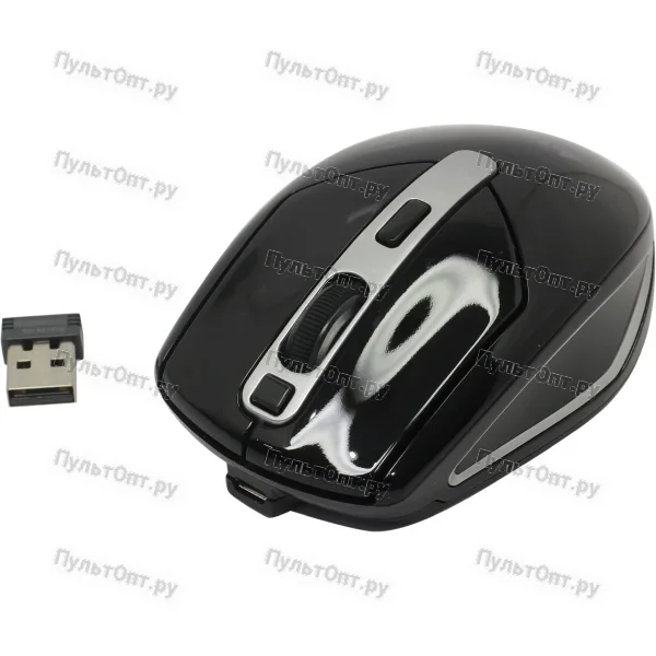 Мышь A4 V-Track G11-590FX-1 черный/серебристый оптическая (2000dpi) беспроводная USB (6but)