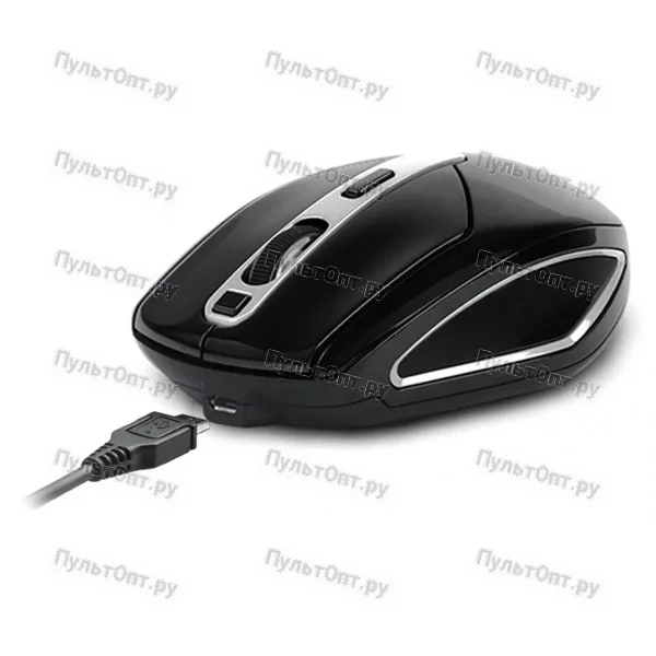 Мышь A4 V-Track G11-590FX-1 черный/серебристый оптическая (2000dpi) беспроводная USB (6but)
