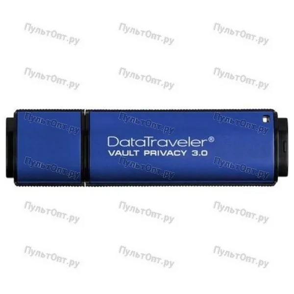 USB 3.0 8GB Kingston DTVP30 AES Encrypted (256bit) синий