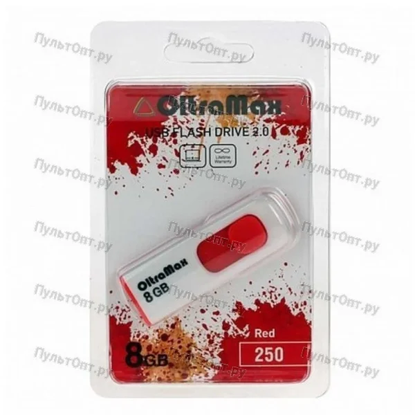USB 8GB OltraMax 250 красный