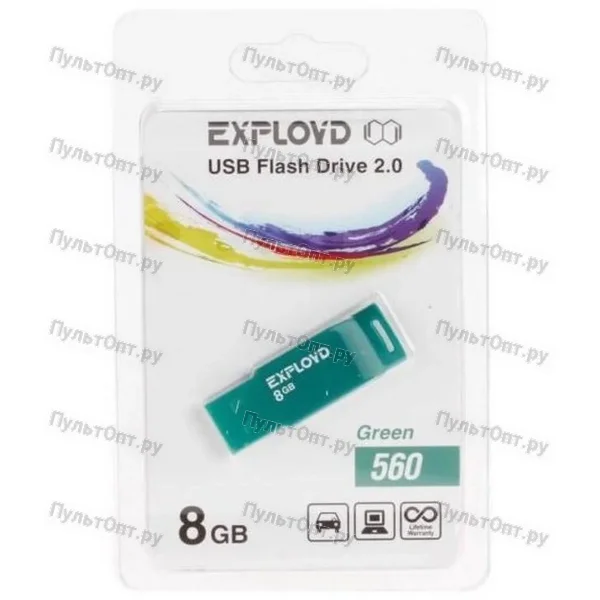 USB 8GB Exployd 560 зелёный