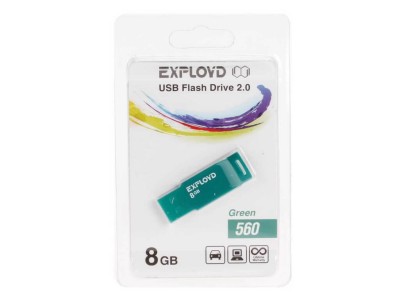 USB 8GB Exployd 560 зелёный