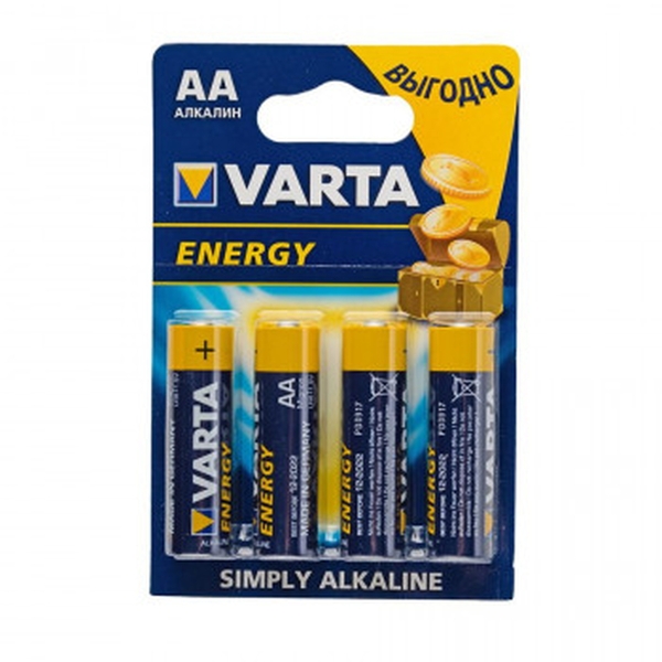 Эл. пит. AA alkaline BL04 Varta ENERGY (4106) (80)