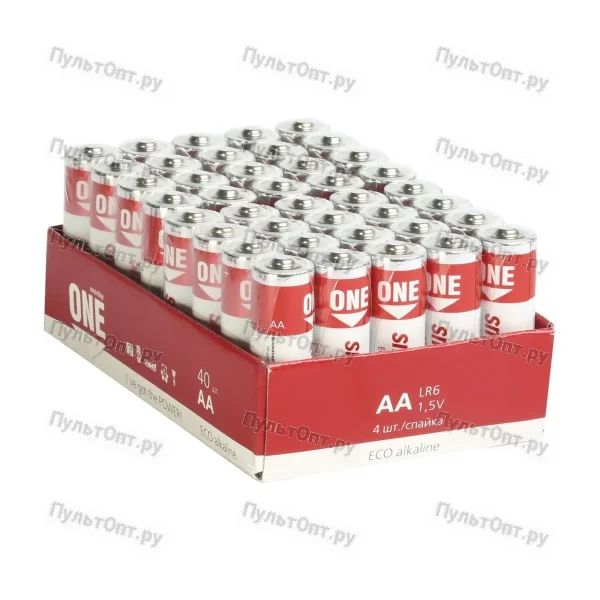 Эл. пит. AA alkaline BULK Smartbuy ONE (40)