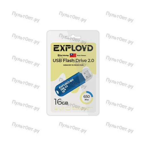 USB 16GB Exployd 650 синий