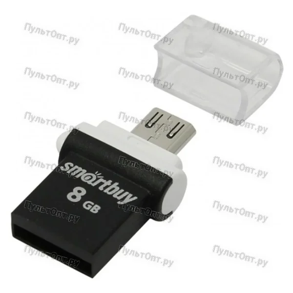 USB 8GB Smartbuy Poko OTG чёрный