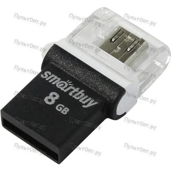 USB 8GB Smartbuy Poko OTG чёрный