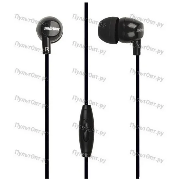 Гарнитура SmartBuy SBH-100 One, чёрная, вакуумные (1/400)
