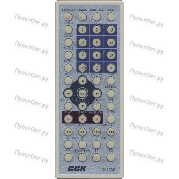 Пульт BBK DL373S (портативный DVD+TV) (оригинальный)