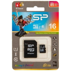 MicroSD 16GB Silicon Power Class 10 + SD адаптер,