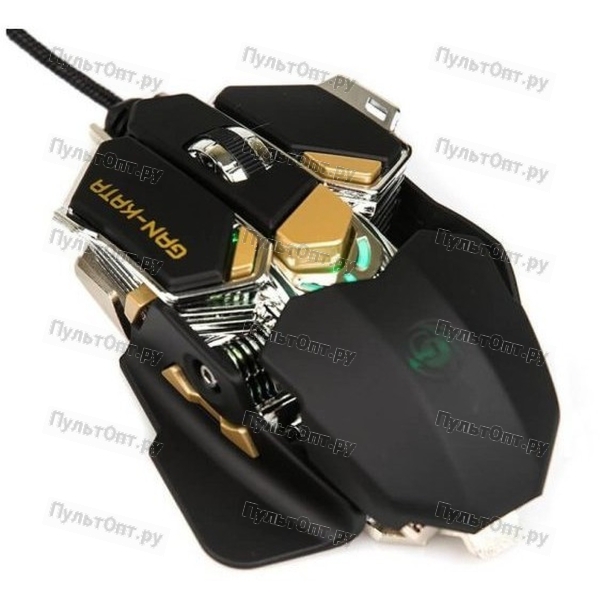 Мышь Dialog Gan-Kata MGK-50U, черная, USB, проводная, игровая, 8 кн, + колесо прокрутки, дв.клик