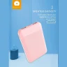 Внешний аккумулятор WUW Y66 5000mAh (розовый)