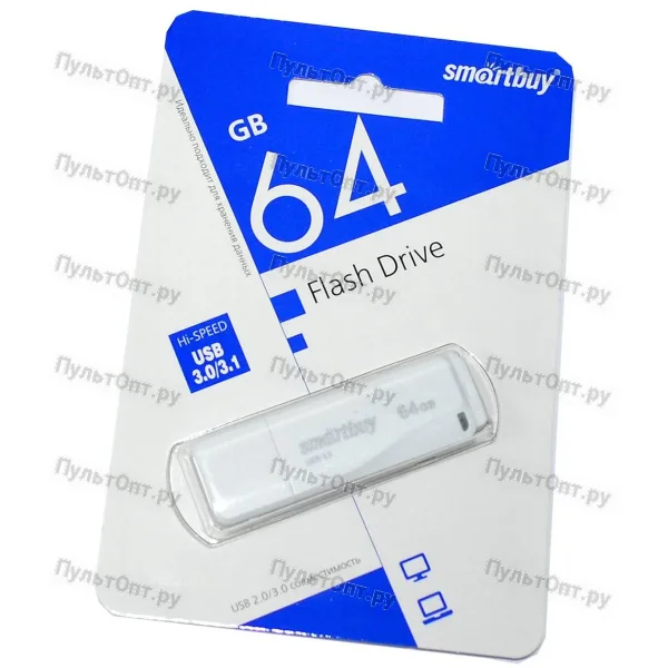 USB 3.0 64GB Smartbuy LM05 белый