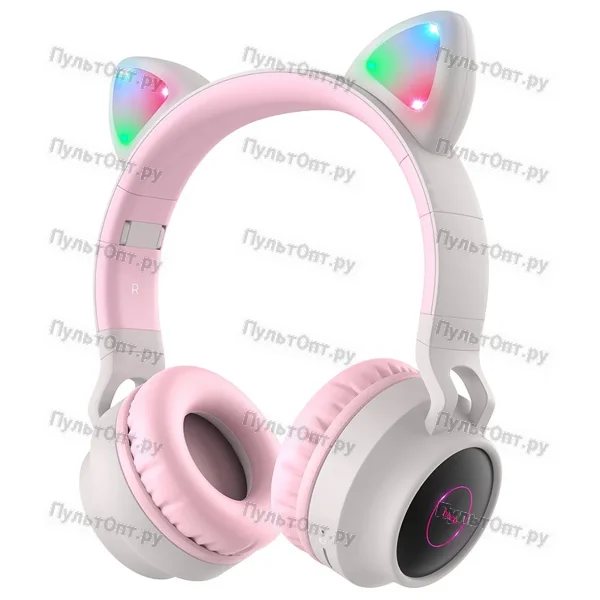 Наушники Hoco W27 Cat ear wireless headphones (серый)