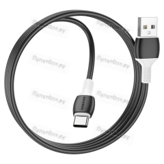 Кабель USB - Type-C Borofone BX84 Rise,1.0м, 2.4A, цвет: чёрный (1/360)