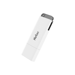 USB 64GB Netac U185 белый с LED индикатором