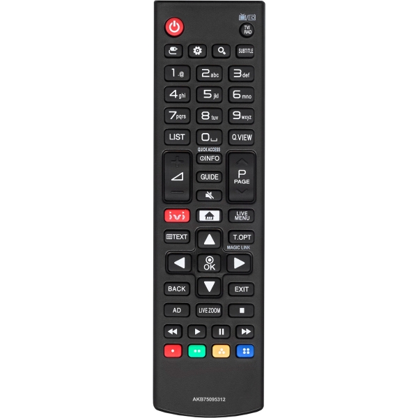 Пульт Huayu для LG AKB75095312 (HLG425 в коробке, IVI)