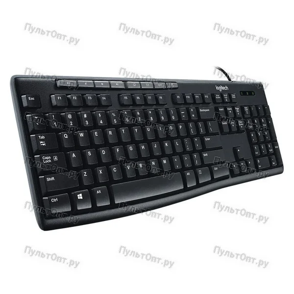 Клавиатура Logitech K200 черный/серый USB Multimedia