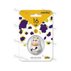 USB 16GB Smartbuy Wild series Бык (Символ 2021 года) белый
