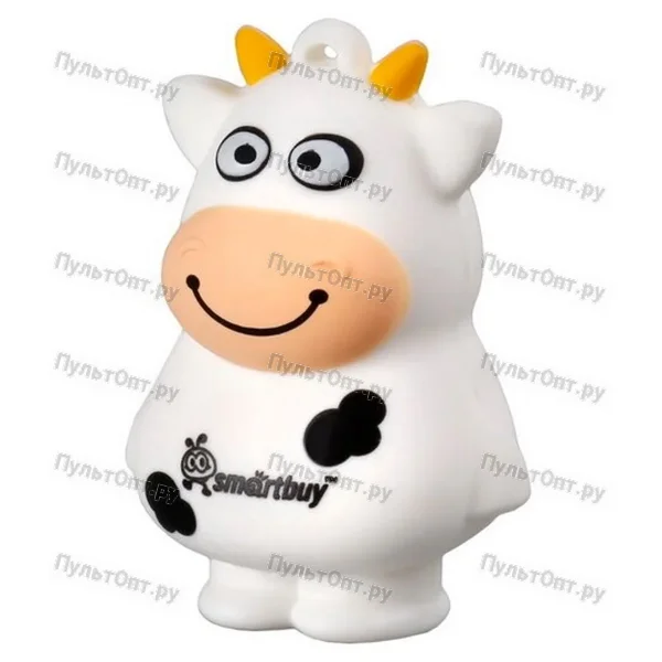 USB 16GB Smartbuy Wild series Бык (Символ 2021 года) белый