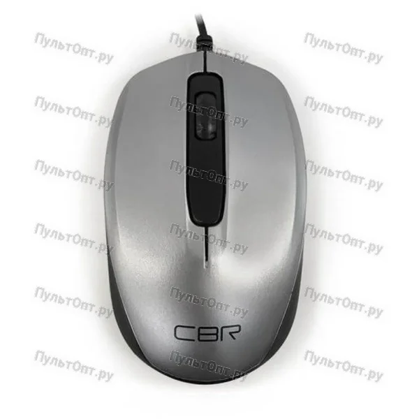 Мышь CBR CM-117, серебро, USB