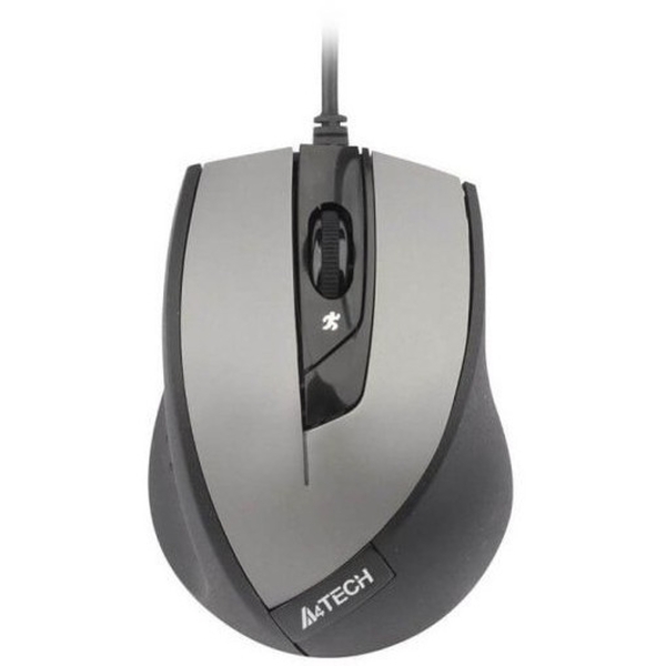 Мышь A4 V-Track Padless N-600X-2 серый оптическая (1600dpi) USB (3but)